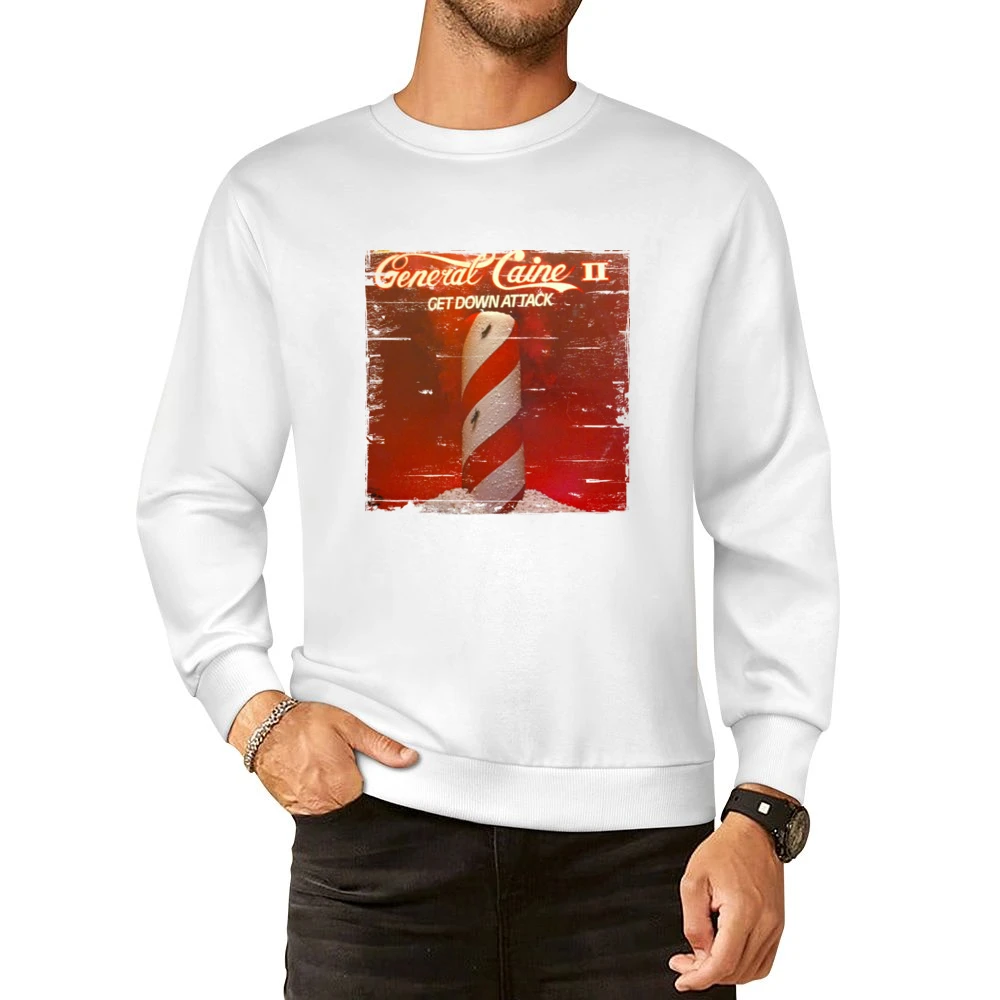 General Caine Ii Get Down Attack Album Cover Distressed Image European Size Pullover Sweater