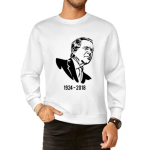 George Hw Bush American President Rip Tribute Political European Size Pullover Sweater