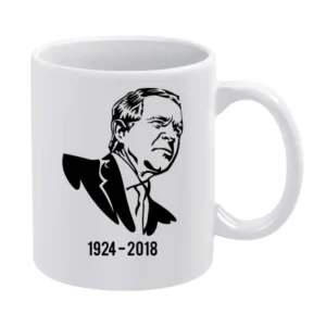 George Hw Bush American President Rip Tribute Political White Mug