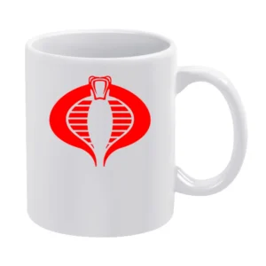 Gi Joe Cobra Commander 80s Geek Nerd Graphic White Mug
