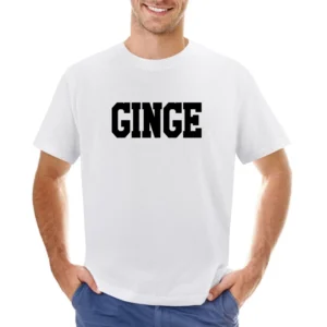 Ginge Fun Red Head Ginger And Proud Funny Graphic V Neck Hoodi Asian Size Men T-Shirt