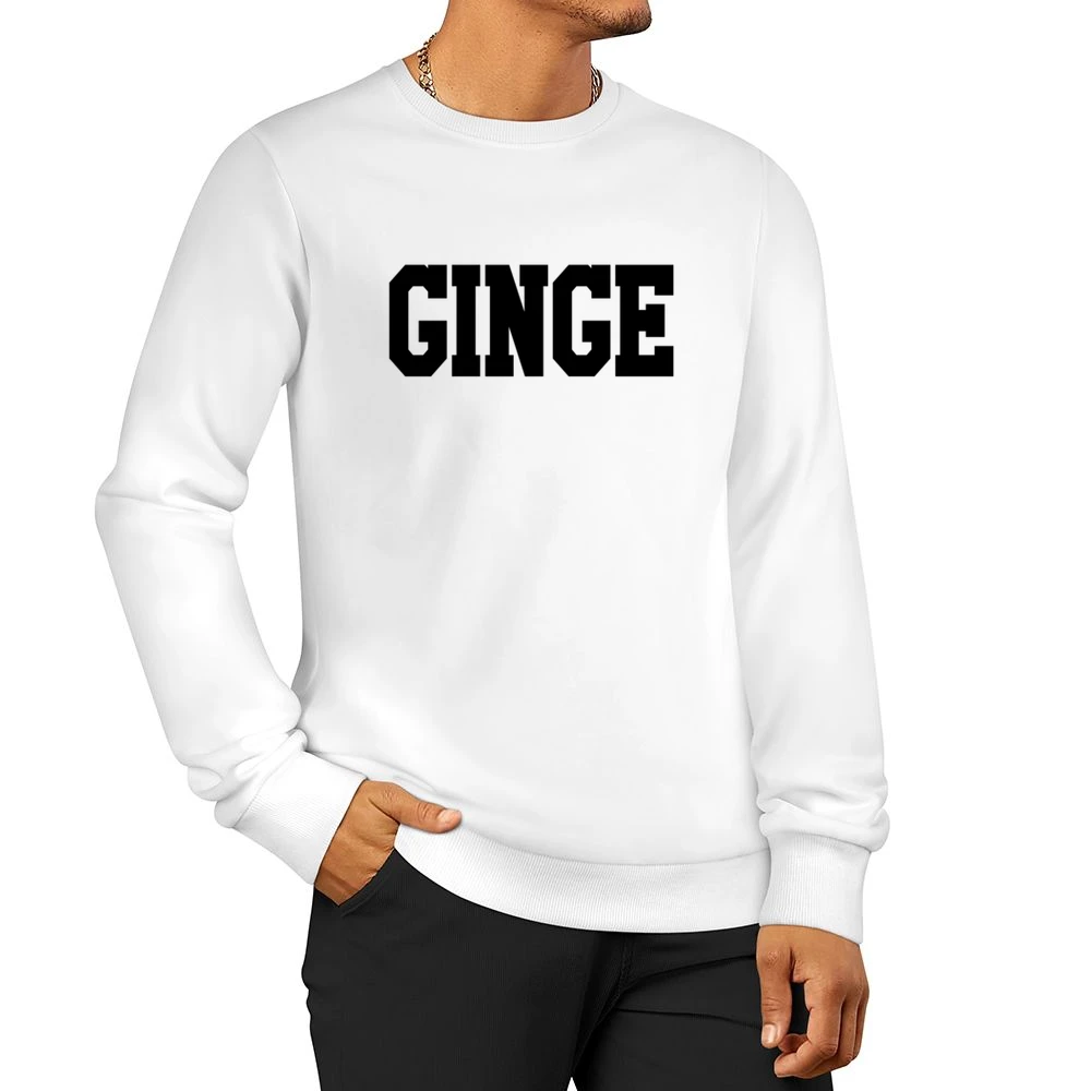 Ginge Fun Red Head Ginger And Proud Funny Graphic V Neck Hoodi Men Pullover Sweatshirt