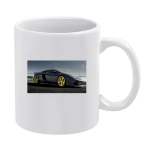 Gold Rims Lamborghini tshirt White Mug