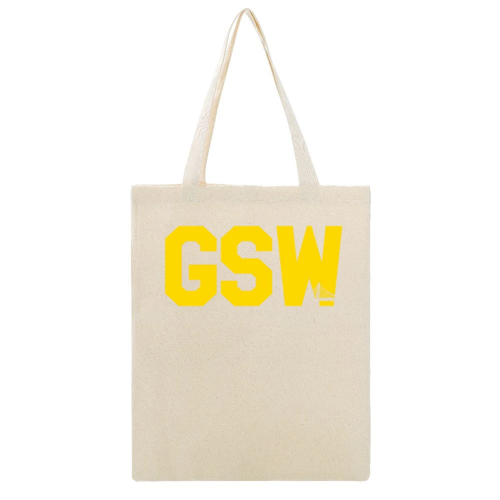 Golden State Basketball Finals Popular Cool Celebrity Graphic Beige Canvas Tote Shopping Bag
