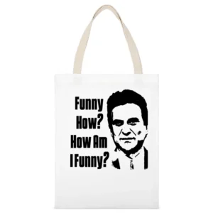 Goodfellas Crime Funny How Movie White Canvas Tote Shopping Bag