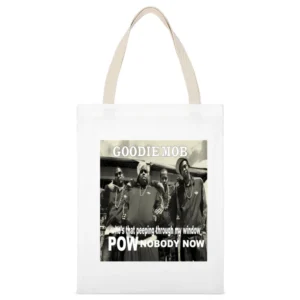Goodie Mob Tshirt (all colors and styles available) White Canvas Tote Shopping Bag