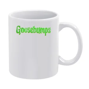 Goosebumps Fun Cool Vintage Style Distressed Look Retro Tv Show Graphi White Mug