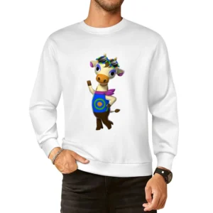 Gracie From Animal Crossing Nintendo Character Video Game European Size Pullover Sweater