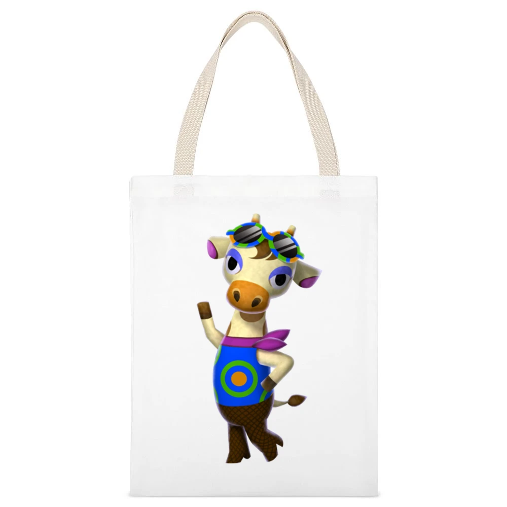Gracie From Animal Crossing Nintendo Character Video Game White Canvas Tote Shopping Bag