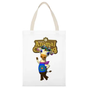 Gracie From Animal Crossing Nintendo Video Game Fan White Canvas Tote Shopping Bag