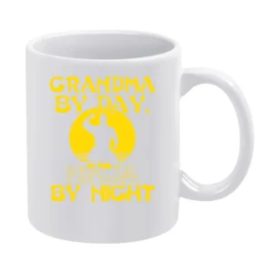 Grandma By Day Ninja By Night Tshirt White Mug