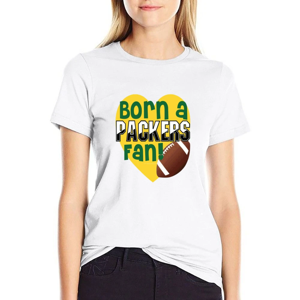Green Bay Packers Fan Tshirt US Size Women Ladies T-shirt
