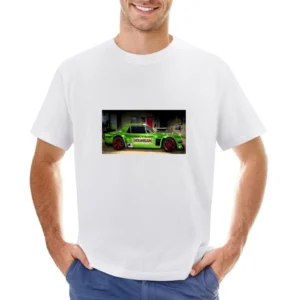 Green Mustang Tshirt Asian Size Men T-Shirt