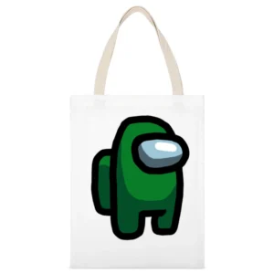 Green Suspect Fun Video Game Fan White Canvas Tote Shopping Bag