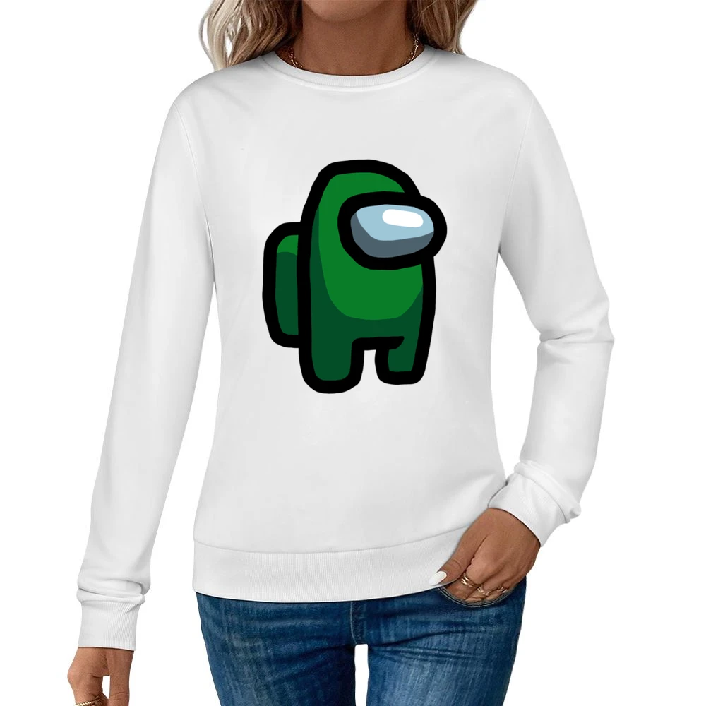 Green Suspect Fun Video Game Fan Women Pullover Sweatshirt