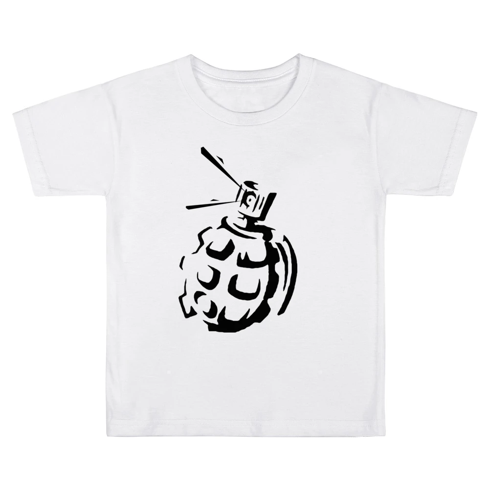 Grenade Tag Graffiti Art Kids Boys Girls T-Shirt