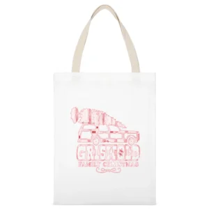 Griswald Family Christmas Tshirt White Canvas Tote Shopping Bag