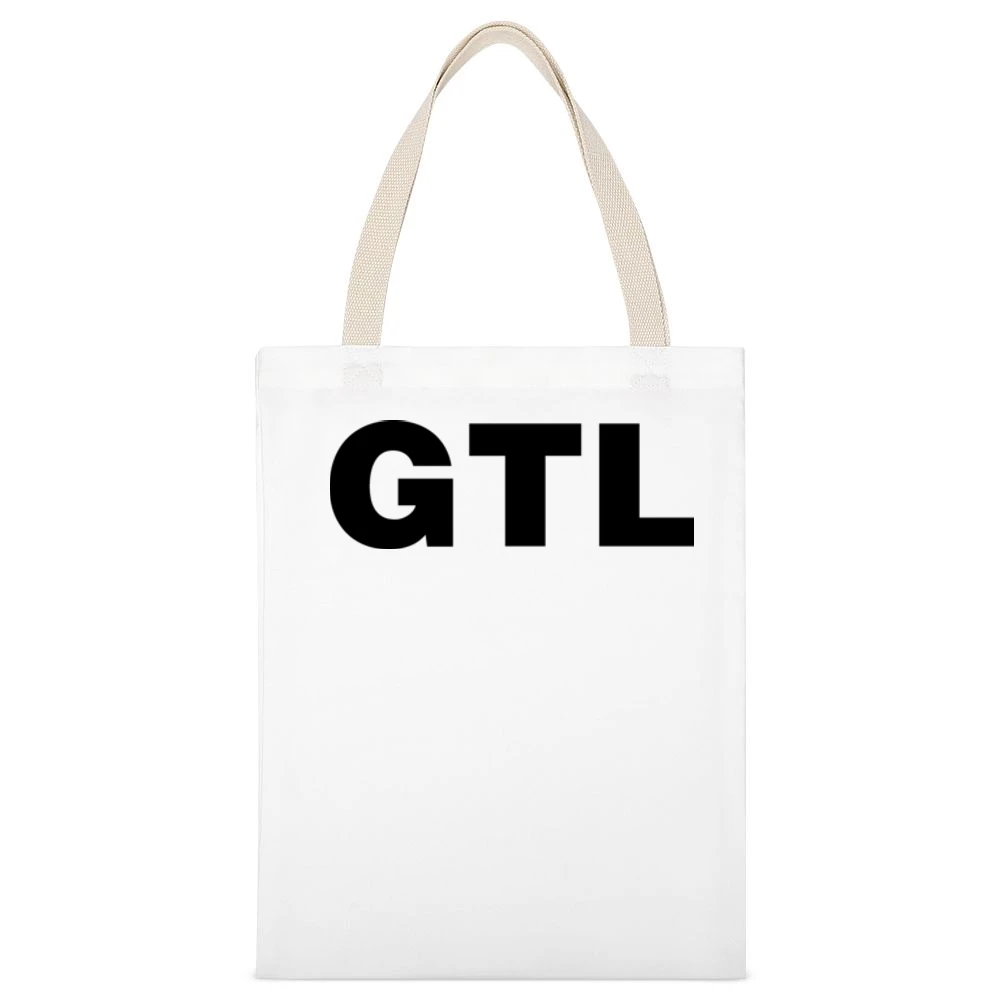 Gtl Jersey Shore Funny White Canvas Tote Shopping Bag