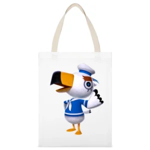 Gulliver From Animal Crossing Nintendo Character Video Game White Canvas Tote Shopping Bag