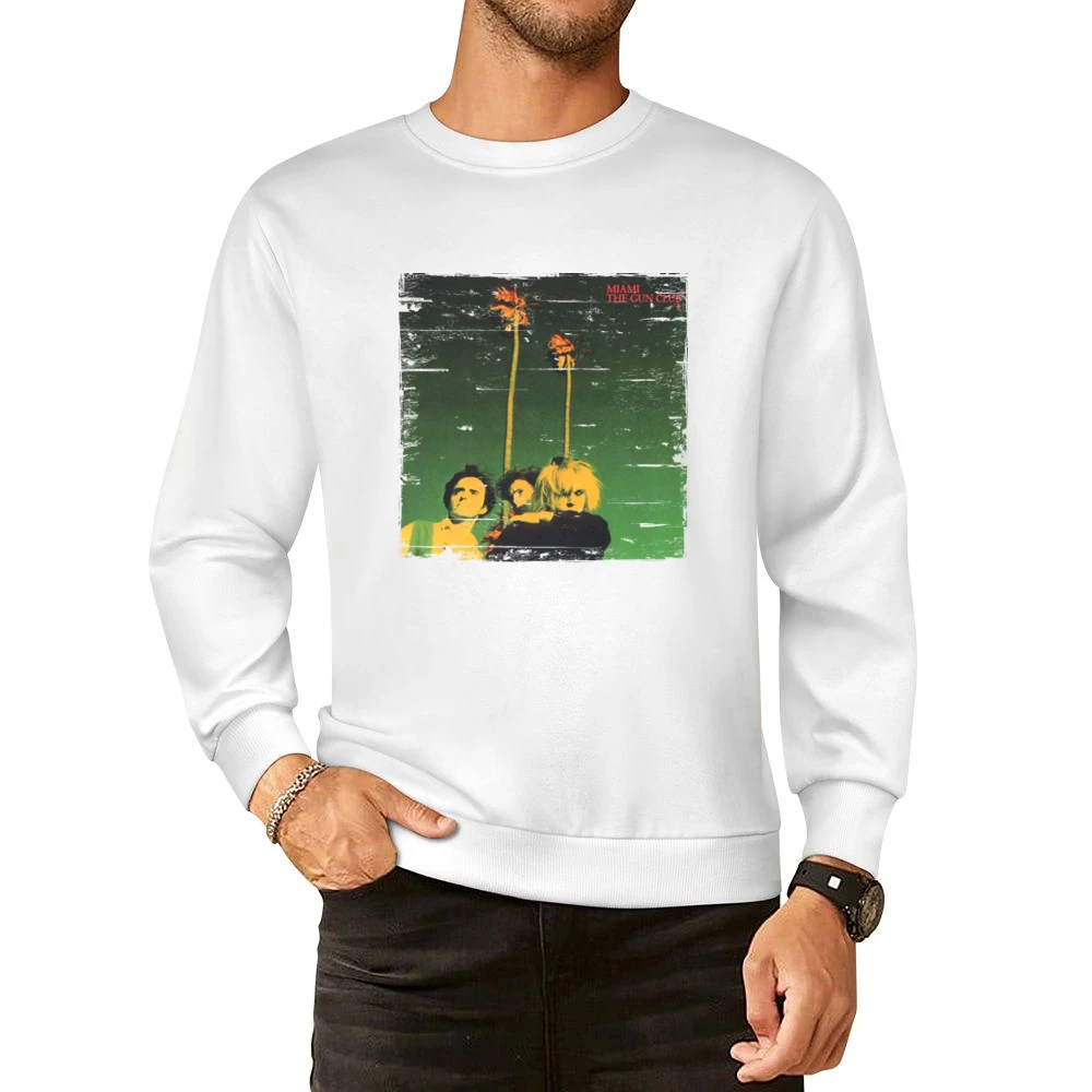 Gun Club Miami Album Cover Distressed Image European Size Pullover Sweater