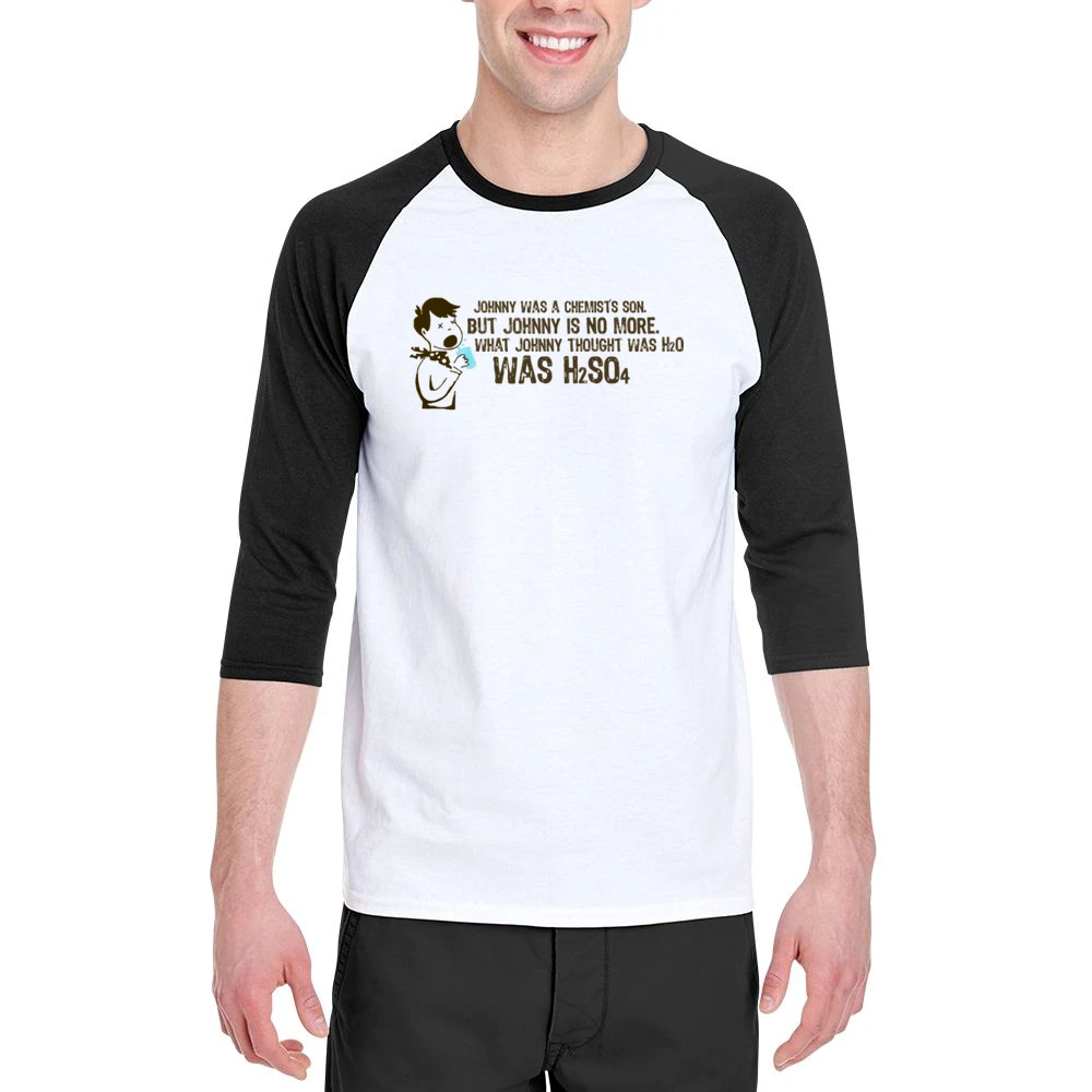 H2SO4 Men 3/4 Sleeve T-Shirt
