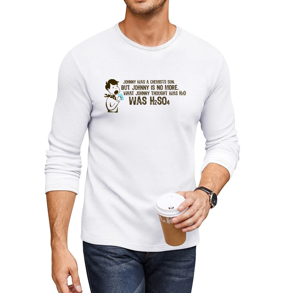H2SO4 Men CrewNeck Long Sleeve T-Shirt