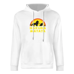 Hakuna Matata No Worries Fun Lion King Simba Graphic European Size Men Hoodie