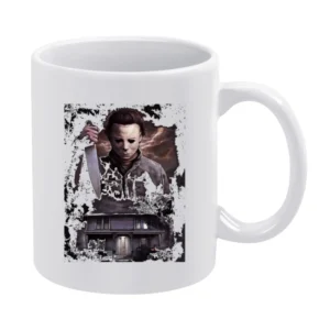 Halloween Michael Myers White Mug