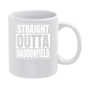 Halloween Straight Outta Haddonfield Tshirt White Mug