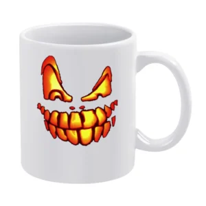 Hallowen Pumpkin smiley White Mug