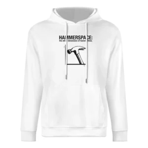Hammerspace Funny Retro Hammertime Parody European Size Men Hoodie