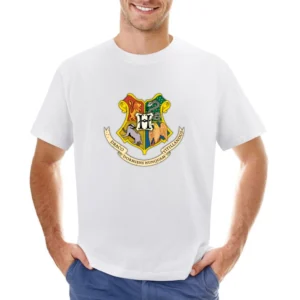 Harry Potter Hogwarts Coat Of Arms Movie Asian Size Men T-Shirt