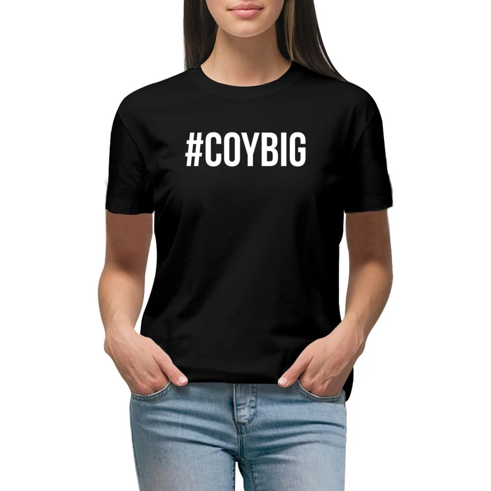 Hashtag COYBIG Come On You Boys In Green Fun Irish Soccer Fan Graphic Premium Women Ladies T-shirt