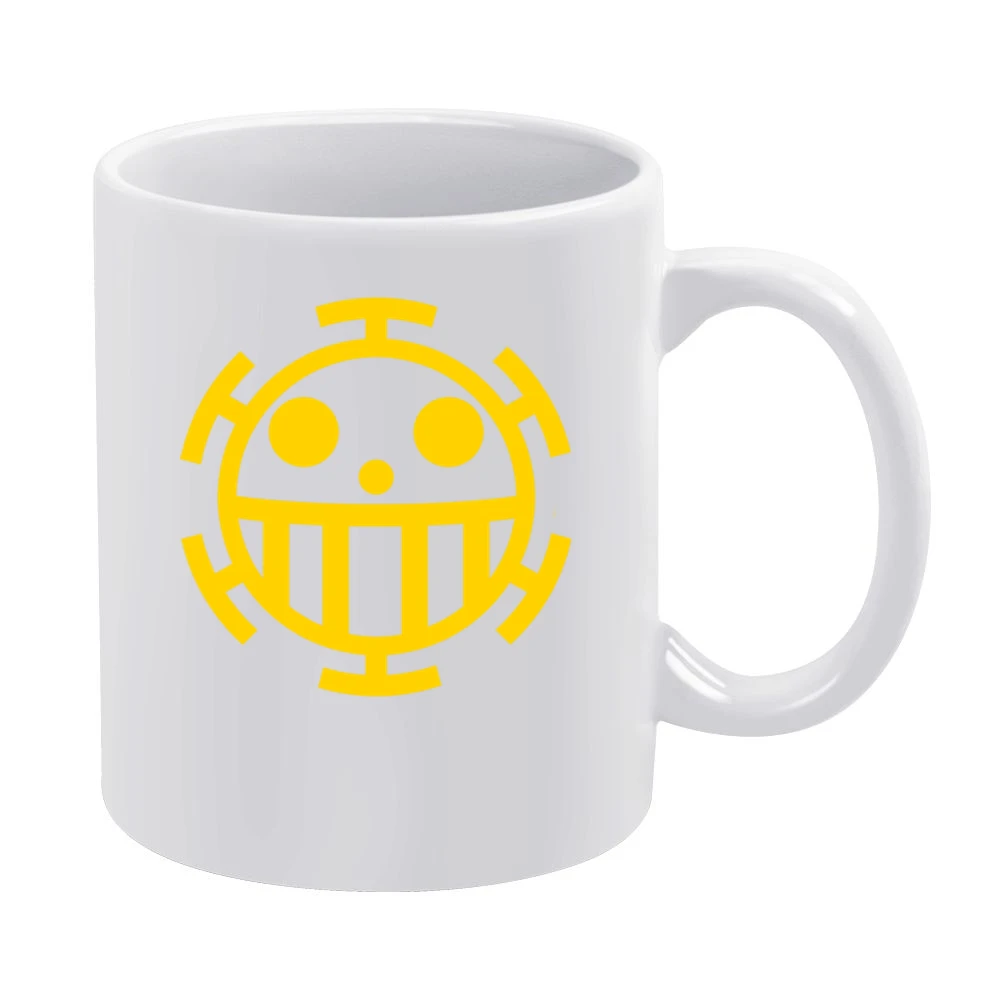 Heart Pirates flag Trafalgar Law One Piece The surgeon of death Manga White Mug
