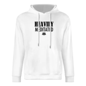 Heavily Meditated Funny Yogi Meditation Spiritual Graphic Lotus Tee Sh European Size Men Hoodie