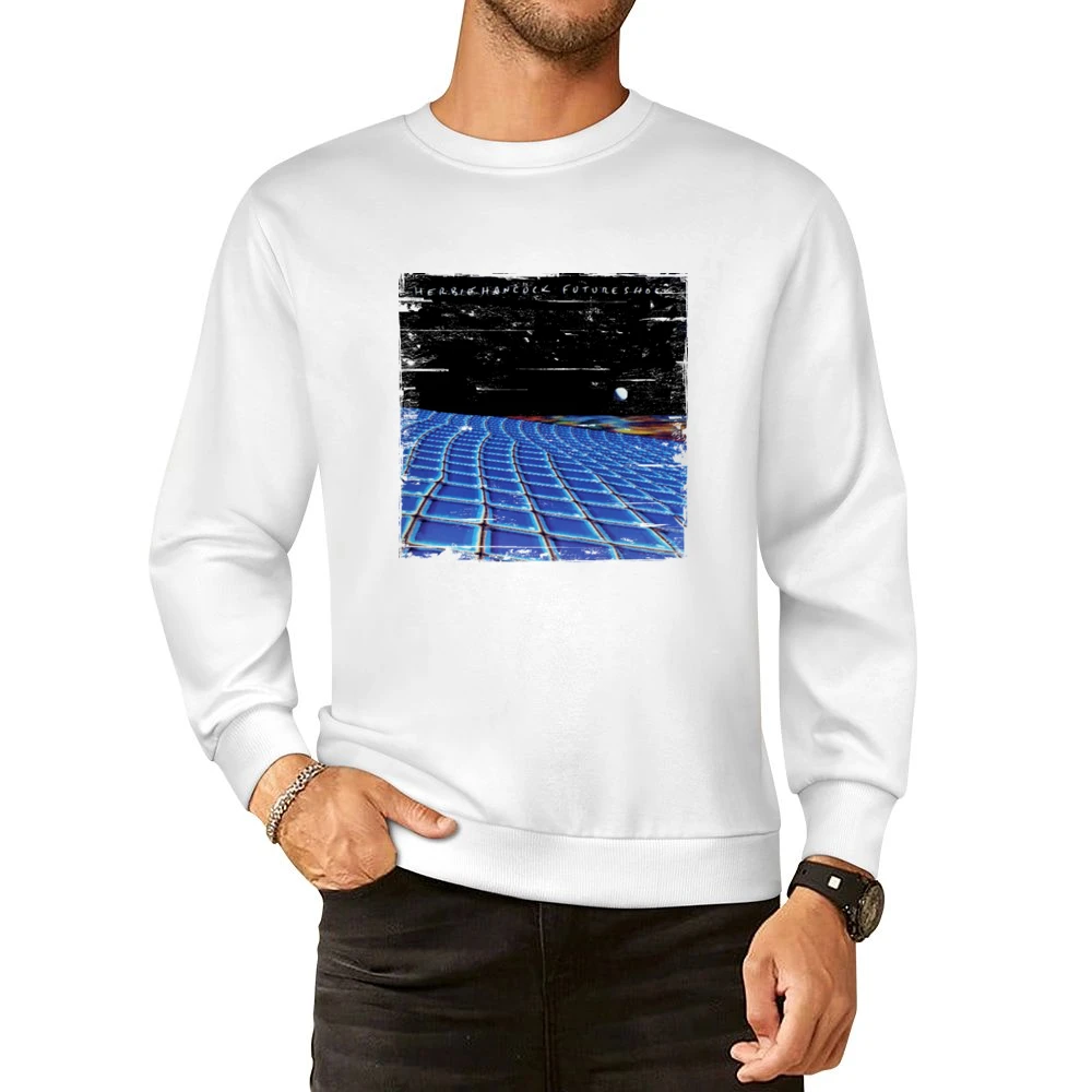 Herbie Hancock Future Shock Album Cover Distressed Image European Size Pullover Sweater