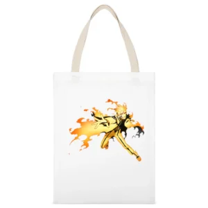 Hermit Naruto sage mode with kurama nine tails beast chakra anime mang White Canvas Tote Shopping Bag