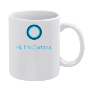 Hi I'm Cortana Microsoft Windows Nerdy Computer White Mug