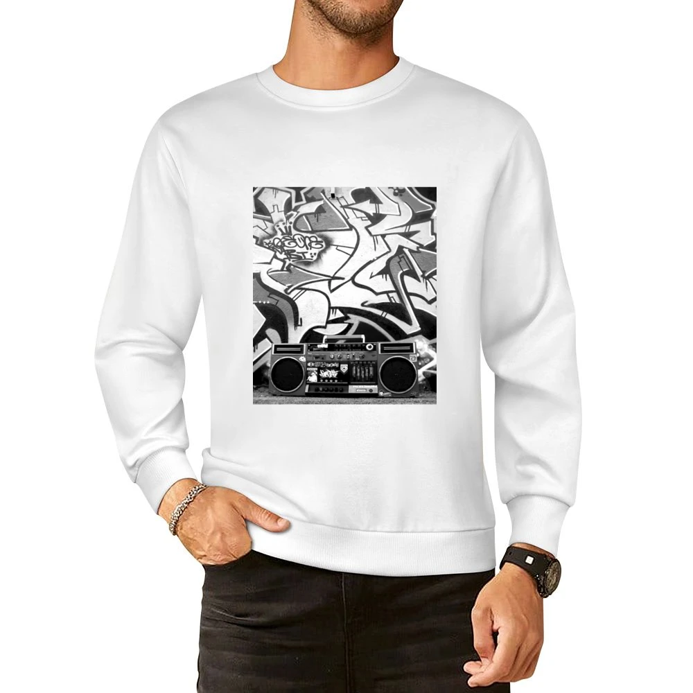 Hip Hip Ghetto Blaster Tshirt (All styles and colors available) European Size Pullover Sweater