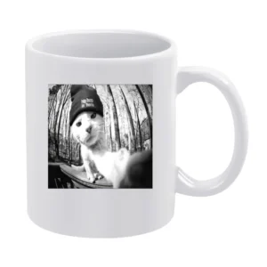 Hip Hop Is Here Cat White Mug
