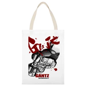 Hiroya Oku manga anime Gantz White Canvas Tote Shopping Bag
