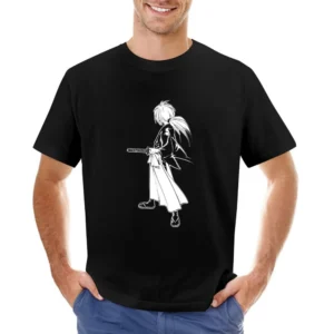 Hitokiri Battousai Himura Rurouni Kenshin Samurai x Asian Size Men T-Shirt