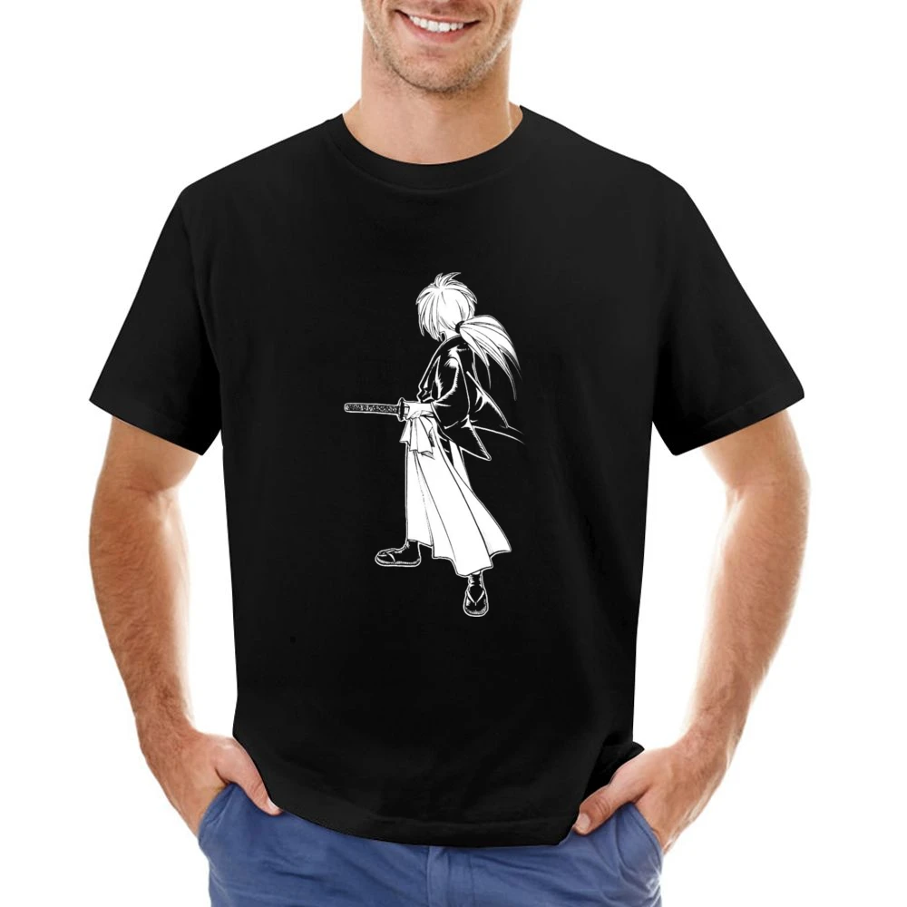 Hitokiri Battousai Himura Rurouni Kenshin Samurai x Asian Size Men T-Shirt