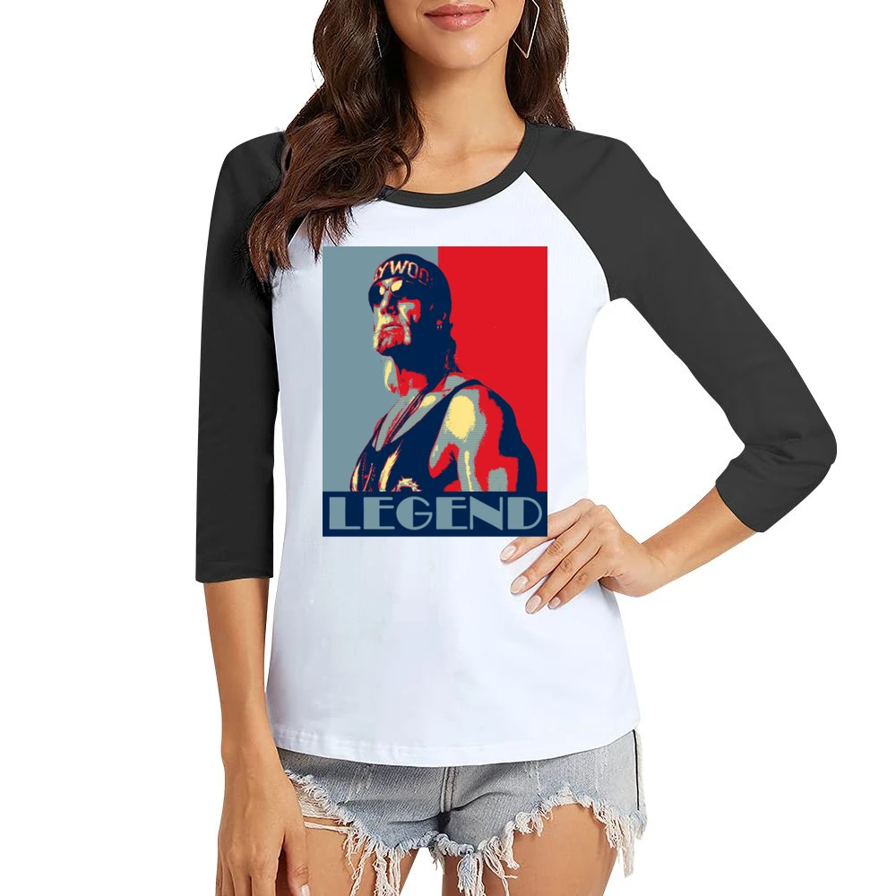 Hogan Legend Tshirt Women Ladies 3-4 Sleeve T-Shirt