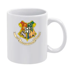 Hogwarts Coat Of Arms Harry Potter Movie White Mug