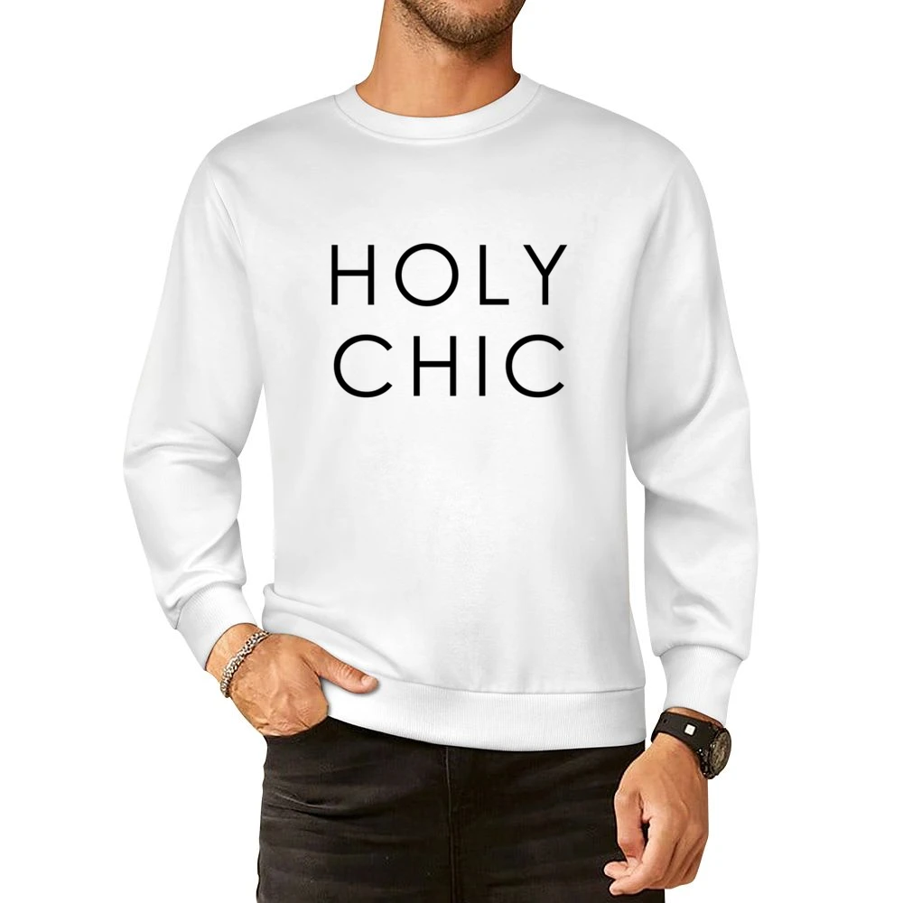 Holy Chic Fun Popular Fashion Blogger Graphic European Size Pullover Sweater