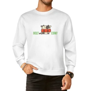 Holy Cow ! funny European Size Pullover Sweater