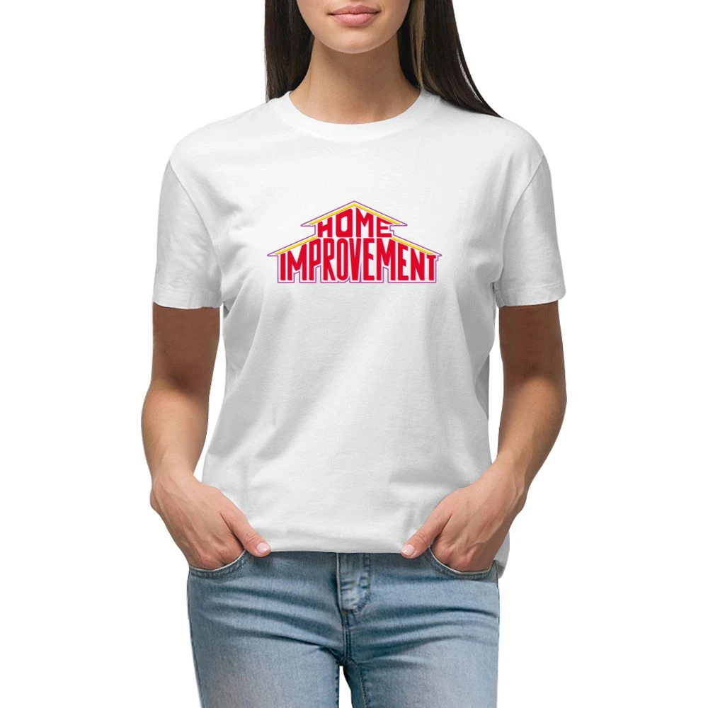 Home Improvement Vintage Fun Handyman Tv Show Premium Women Ladies T-shirt