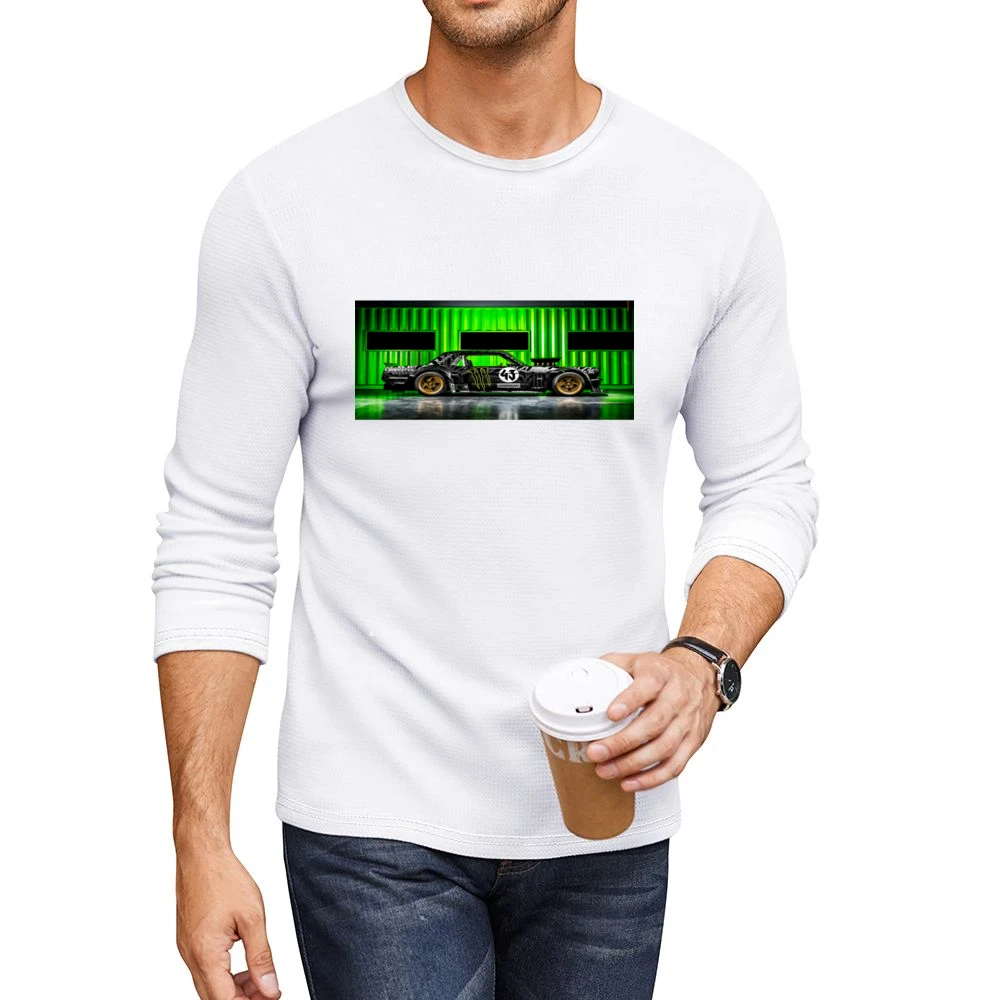 Hoonigan Mustang tshirt Men CrewNeck Long Sleeve T-Shirt