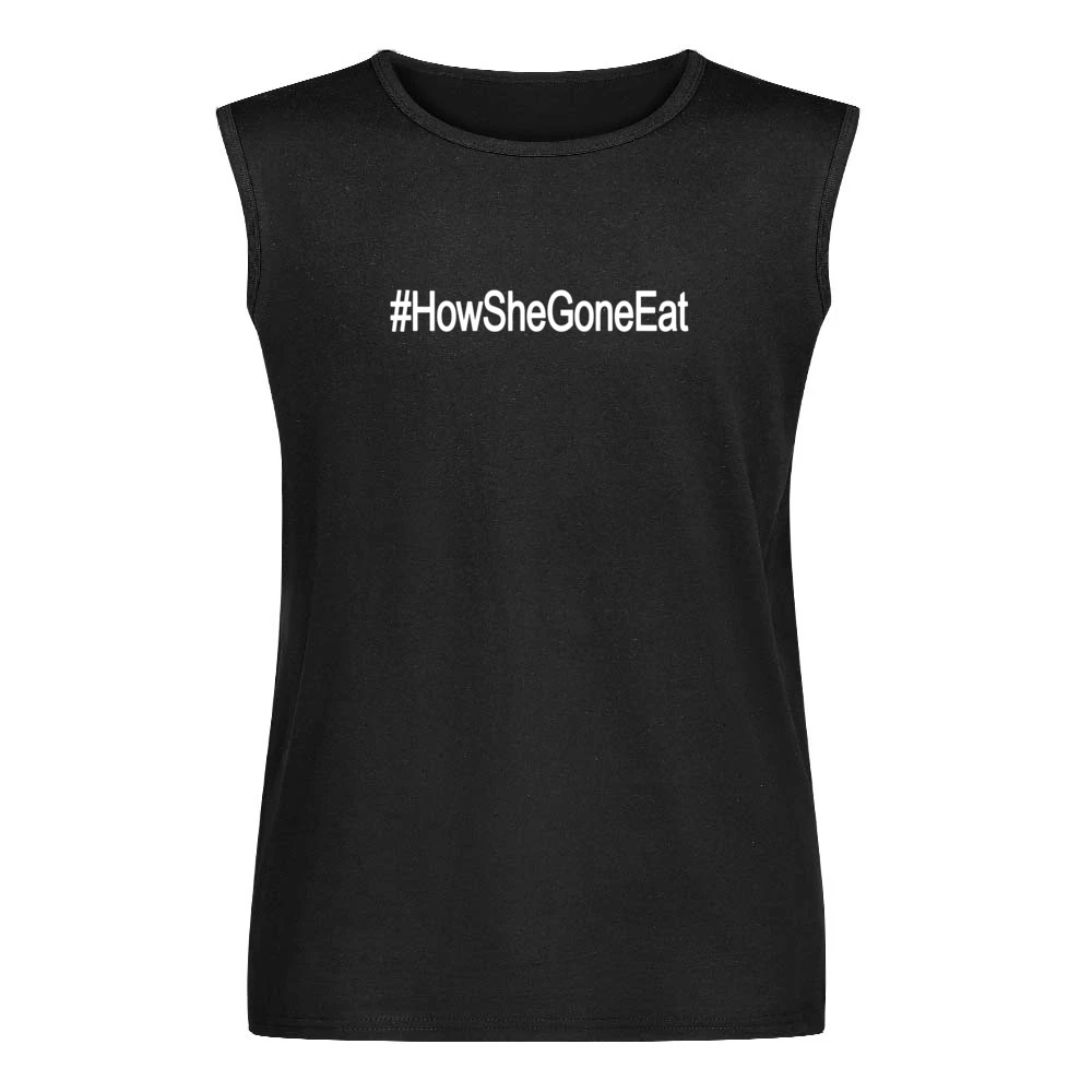 How She Gone Eat Funny Ohio Football Hashtag Graphic Player Athletes J Men Sleeveless T-Shirt